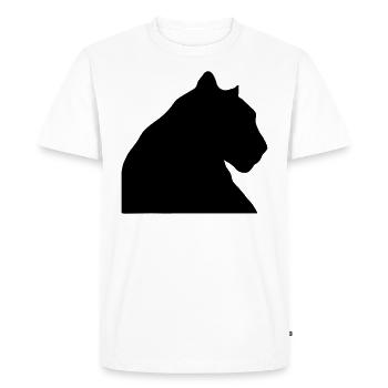 panthère - T-shirt Premium bio Homme - blanc - Devant - Nico (187cm)