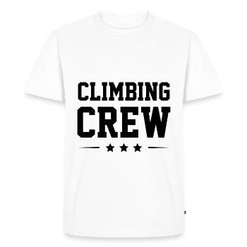 Climbing Crew - Men's Premium Organic T-Shirt - white - Front - Nico (187cm)