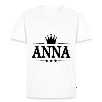 Anna - T-shirt Premium bio Homme - blanc - Devant - Nico (187cm)