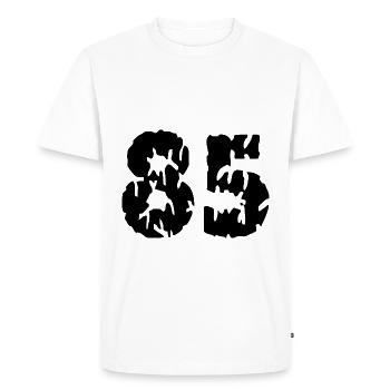 85 Number jersey - Men's Premium Organic T-Shirt - white - Front - Nico (187cm)
