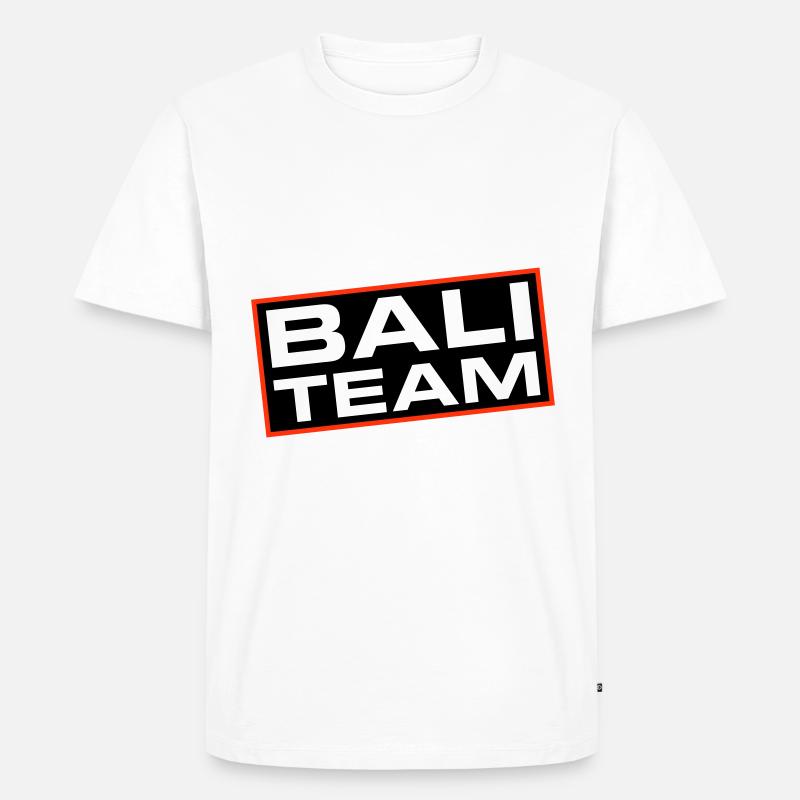 Bali Team - Männer Premium Bio T-Shirt - Weiß