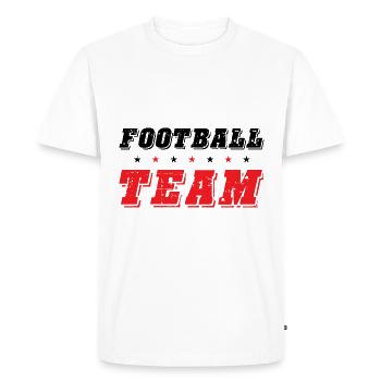 Équipe de football - T-shirt Premium bio Homme - blanc - Devant - Nico (187cm)