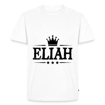 Eliah - Men's Premium Organic T-Shirt - white - Front - Nico (187cm)