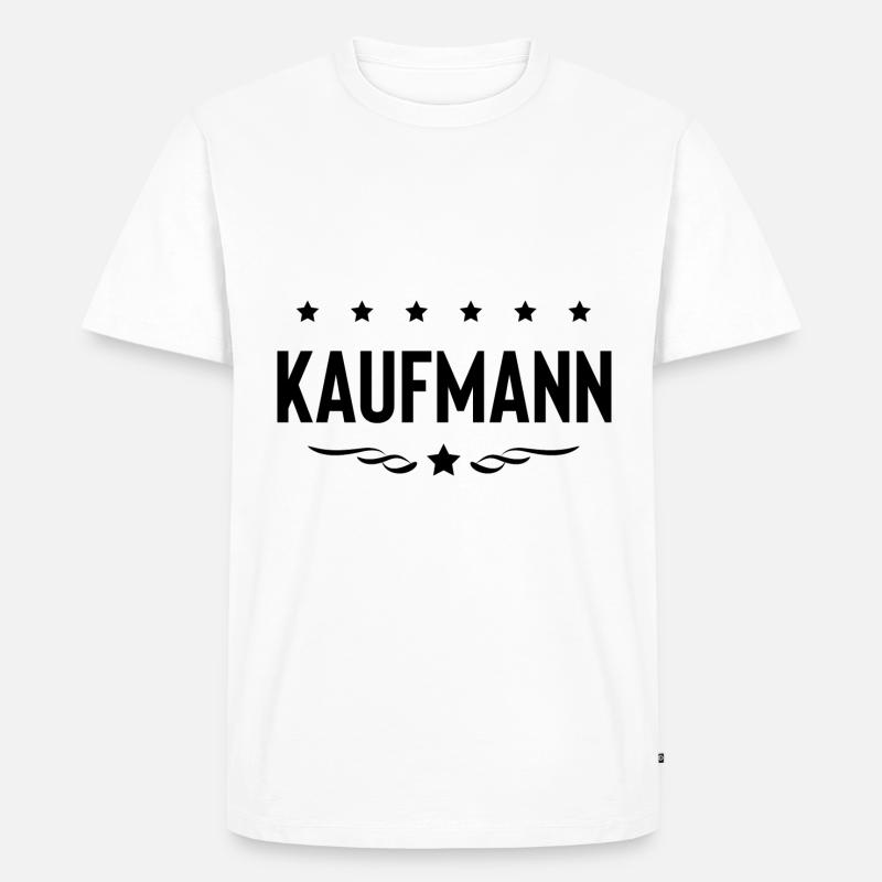 Kaufmann Beruf - Männer Premium Bio T-Shirt - Weiß