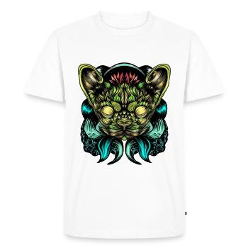 Chat ou chien? - T-shirt Premium bio Homme - blanc - Devant - Nico (187cm)