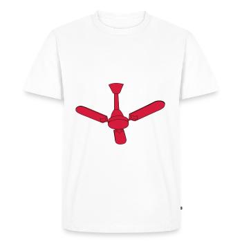Ventilateur de plafond wind idée cadeau rapide - T-shirt Premium bio Homme - blanc - Devant - Nico (187cm)