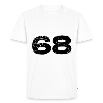Maillot à 68 numéros - T-shirt Premium bio Homme - blanc - Devant - Nico (187cm)