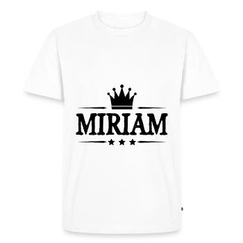 Miriam - T-shirt Premium bio Homme - blanc - Devant - Nico (187cm)