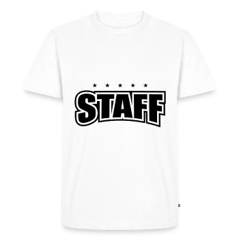 Membres du personnel - T-shirt Premium bio Homme - blanc - Devant - Nico (187cm)