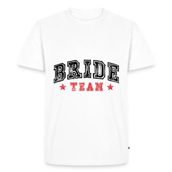 Bride Team - Men's Premium Organic T-Shirt - white - Front - Nico (187cm)
