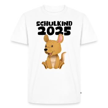 School Child 2025 Young Girls School Enrollment 2025 Decoration - Men's Premium Organic T-Shirt - white - Front - Nico (187cm)