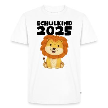 School Child 2025 Young Girls School Enrollment 2025 Decoration - Men's Premium Organic T-Shirt - white - Front - Nico (187cm)