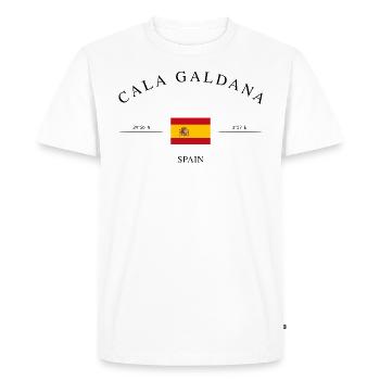 Cala Galdana, Spain, coordinates, travel, souvenir - Men's Premium Organic T-Shirt - white - Front - Nico (187cm)