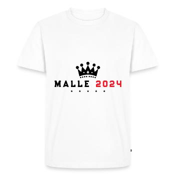 Malle 2024 Krone Vacances - T-shirt Premium bio Homme - blanc - Devant - Nico (187cm)