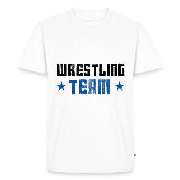 Wrestling Team - Men's Premium Organic T-Shirt - white - Front - Nico (187cm)
