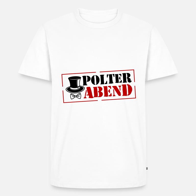 Polterabend Hochzeit Junggeselle - Männer Premium Bio T-Shirt - Weiß