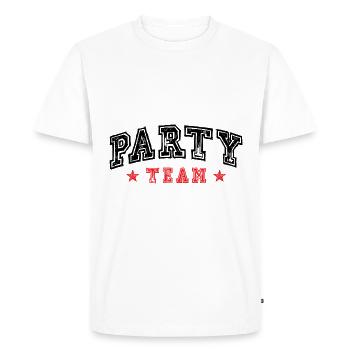 Équipe de fête - T-shirt Premium bio Homme - blanc - Devant - Nico (187cm)