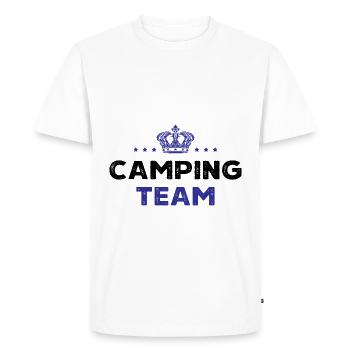 Équipe de camping - T-shirt Premium bio Homme - blanc - Devant - Nico (187cm)