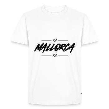 Cœur de Majorque - T-shirt Premium bio Homme - blanc - Devant - Nico (187cm)