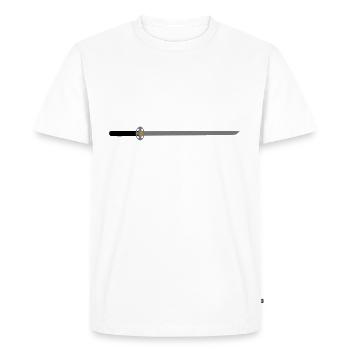 Épée idée cadeau médiévale lame tranchante - T-shirt Premium bio Homme - blanc - Devant - Nico (187cm)