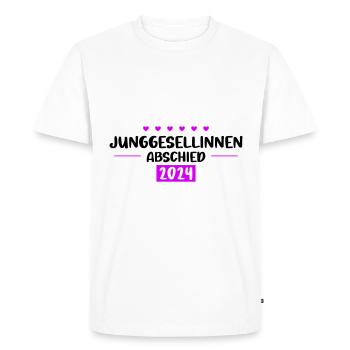 Bachelorette Party 2024 - Men's Premium Organic T-Shirt - white - Front - Nico (187cm)