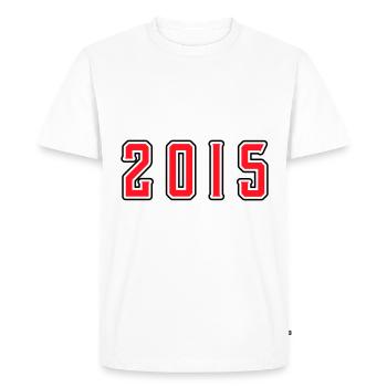 2015 year birthday - Men's Premium Organic T-Shirt - white - Front - Nico (187cm)