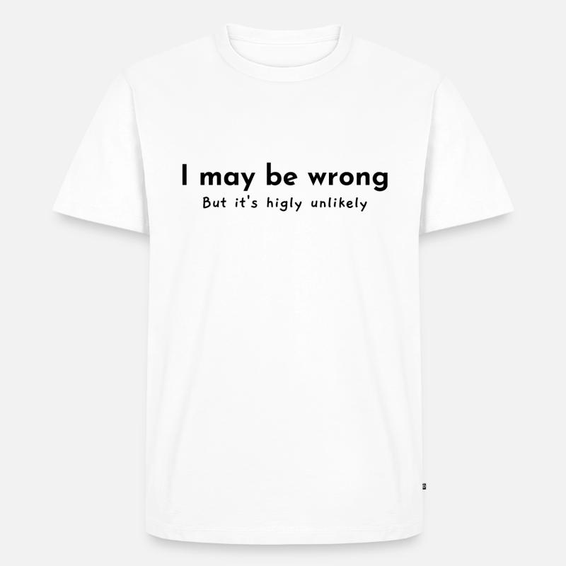 Funny - Männer Premium Bio T-Shirt - Weiß