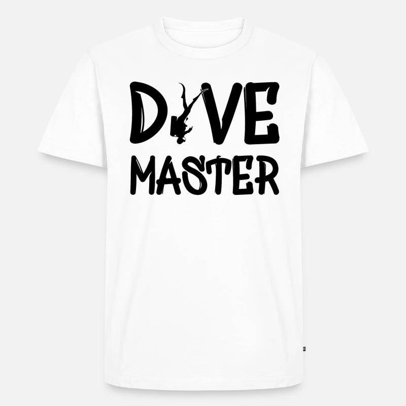Dive Master - Männer Premium Bio T-Shirt - Weiß