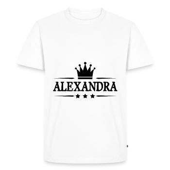 Alexandra - T-shirt Premium bio Homme - blanc - Devant - Nico (187cm)
