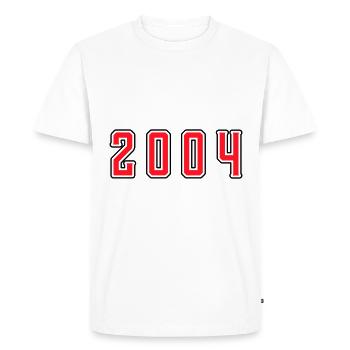 2004 year birthday - Men's Premium Organic T-Shirt - white - Front - Nico (187cm)
