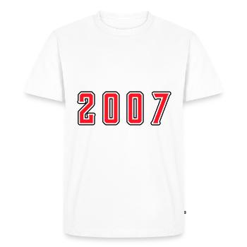 2007 year birthday - Men's Premium Organic T-Shirt - white - Front - Nico (187cm)