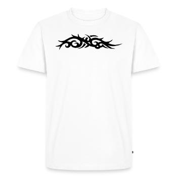 tribal tattoo - T-shirt Premium bio Homme - blanc - Devant - Nico (187cm)