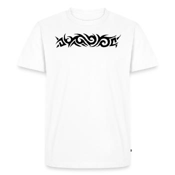tribal tattoo - T-shirt Premium bio Homme - blanc - Devant - Nico (187cm)