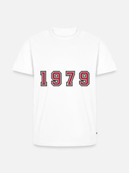 1979 year number - Men's Premium Organic T-Shirt - white