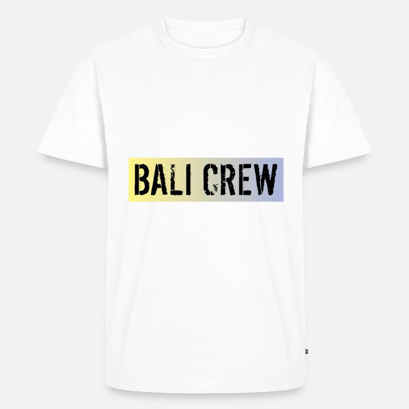 Bali Crew - Männer Premium Bio T-Shirt - Weiß
