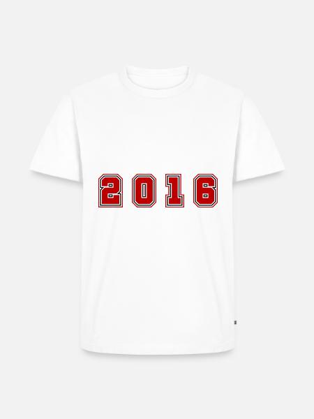 Numéro de l’année 2016 - T-shirt Premium bio Homme - blanc