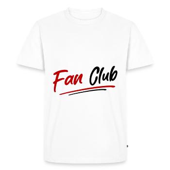 Fan Club Member - Men's Premium Organic T-Shirt - white - Front - Nico (187cm)