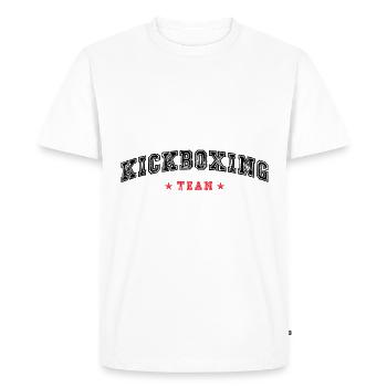 Kickboxing Team - Men's Premium Organic T-Shirt - white - Front - Nico (187cm)