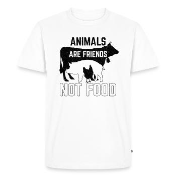 animaux - T-shirt Premium bio Homme - blanc - Devant - Nico (187cm)