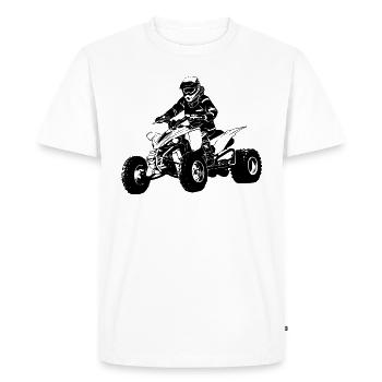 Quad Racing - ATV Racer - T-shirt Premium bio Homme - blanc - Devant - Nico (187cm)