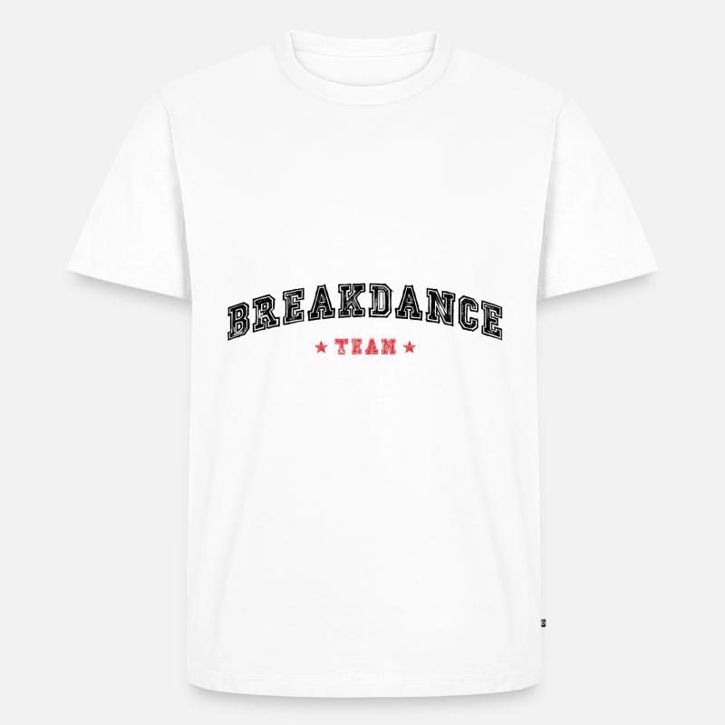 Breakdance Team - Männer Premium Bio T-Shirt - Weiß