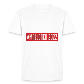 Mallorca 2022 - Men's Premium Organic T-Shirt - white - Front - Nico (187cm)