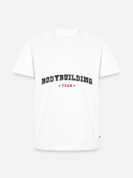 Équipe de musculation - T-shirt Premium bio Homme - blanc