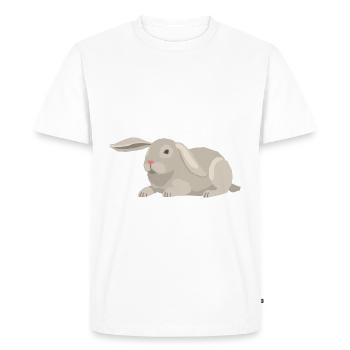 Lapin lapin ferme oreilles de lapin lapins - T-shirt Premium bio Homme - blanc - Devant - Nico (187cm)