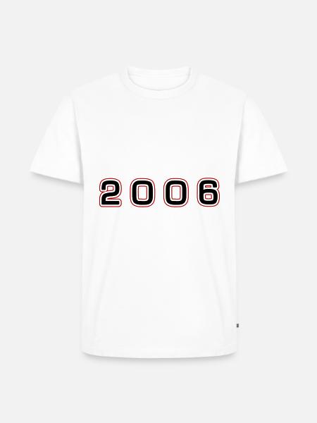 2006 Year Number - Men's Premium Organic T-Shirt - white