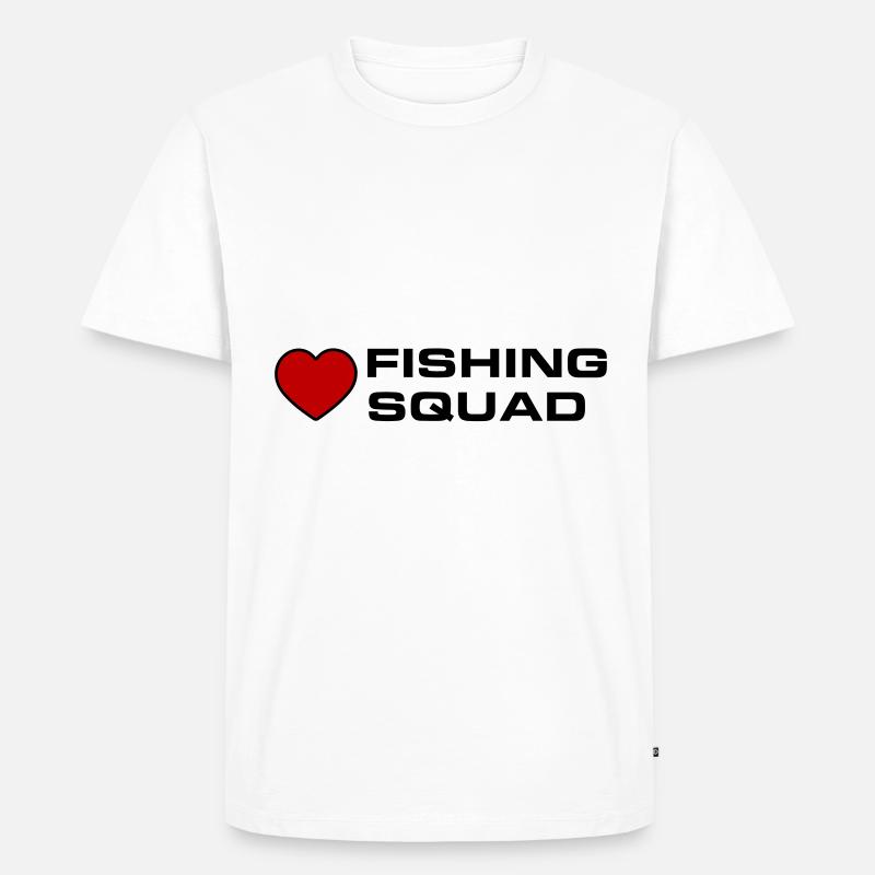Fishing Squad - Männer Premium Bio T-Shirt - Weiß