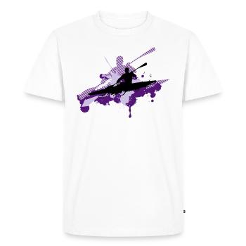 Paddeln Nr2 - Männer Premium Bio T-Shirt - Weiß - Vorne - Nico (187cm)