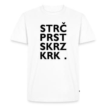 Strč Prst Skrz Krk - République tchèque Virelangues - T-shirt Premium bio Homme - blanc - Devant - Nico (187cm)