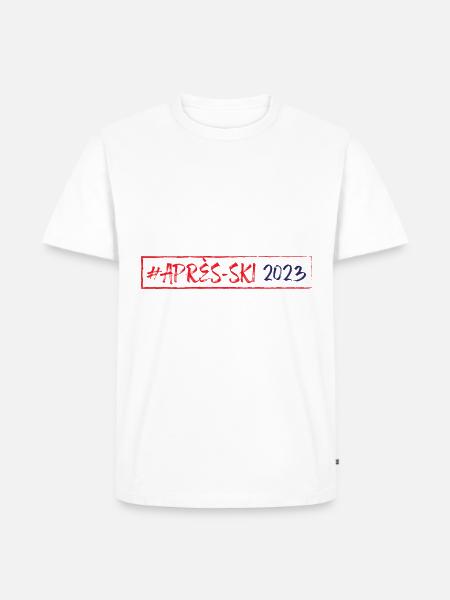 Après-ski 2023 - T-shirt Premium bio Homme - blanc