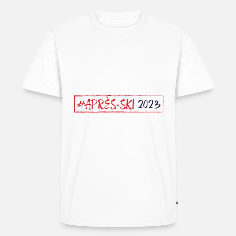 Apres Ski 2023 - Männer Premium Bio T-Shirt - Weiß